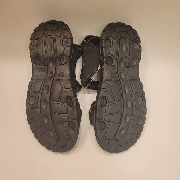 Men Sandals Outdoor Lightweight Anti Slip Waterproof Black Size 10 main image 10